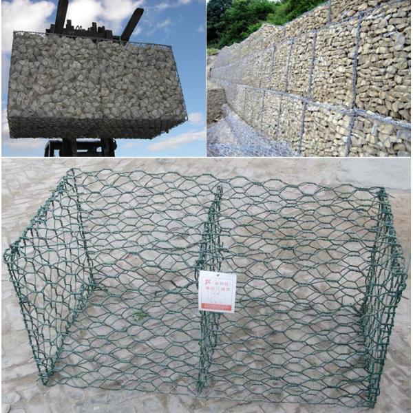 2.7mm Diameter Hexagonal Wire Mesh Woven Gabion Baskets