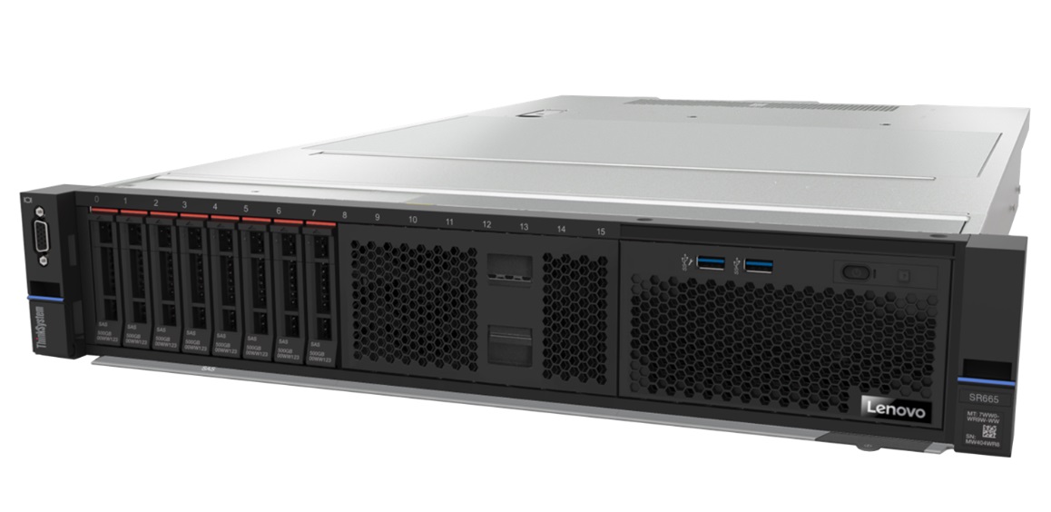 ThinkSystem SR665 Lenovo Rack Server 7D2VCTO1WW 7D2WCTO1WW Utilizes AMD EPYC
