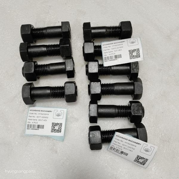 Excavator Bucket Parts Bolt And Nut S017-220652 S017-220702 S205-221002 For