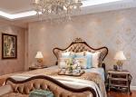Bronzing Classic Gold Luxury Contemporary Floral Wallpaper For Living Room ,