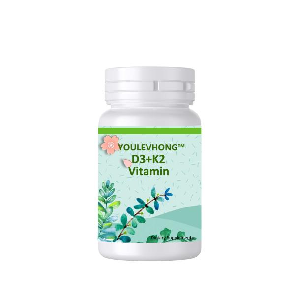 Vitamin D3 / K2 Vitamin K Supplement 125mcg D3 100mcg K2 For Bone Teeth Muscle