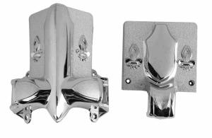 Wholesale Stationary Handle Casket Corner 2# S American Casket Design And In Silver Color from china suppliers