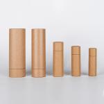 Push Up Eco Friendly Kraft Packaging , Blister Biodegradable Chapstick Tubes