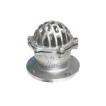 Silver Stainless Steel 304 316 Flanged Foot Valve with Screwed End and Butterfly