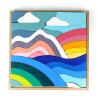 Buy cheap Baby 3cm Sky Cloud Large Rainbow Stacker Large Wooden Blocks For Toddlers from wholesalers
