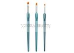 5pcs Flat Top Painting Professional Nail Art Brushes 3D Design Pattern Drawing