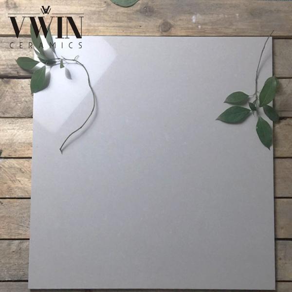 White Glazed Double Charge Vitrified Ceramic Floor Tiles for Kitchen and