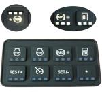 Touch Feeling Heavy Machinery Silicone Rubber Keypad For Excavator Bulldozer