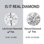 1 Carat HPHT CVD Diamond DEF Color VS VVS Round Brilliant Cut Lab Grown Loose