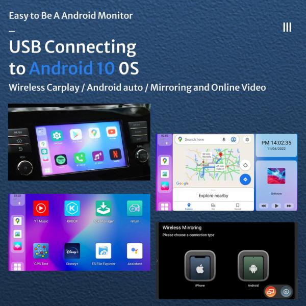 Upgrade Portable Android Carplay AI Box Universal Dongle Wireless Universal Fit