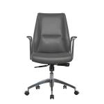 2.5mm Leather Office Swivel Chairs Chromed SS Harkness Ergonomic Executive Chair