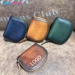 OEM/ODM Genuine Sheepskin Women's Compact Ultra-Thin Exquisite Rhombus Card