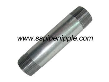 Galvanized Carbon Steel Pipe Nipples Cedula 40 / Sch 40 3/4" X 6" ANSI ASME B1