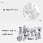 PT207 4-20ma 5v 250bar 200psi mv/v hydraulic fuel oil gas water air pressure
