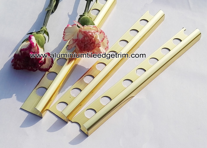 shine gold tile trim