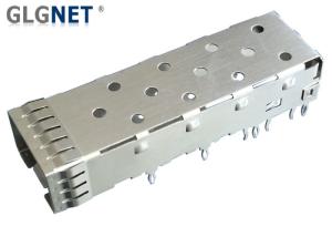 Wholesale Single Port SFP Port Connector Press Fit Mounting 10G Ethernet Copper Alloy Cage Material from china suppliers