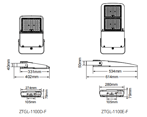 300W 277V 39000LM LED Flood Lights Outdoor High Power