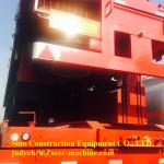 Tri Axles Heavy Duty Semi Trailers Flat Bed Semi Enclosed Car Trailer Loading