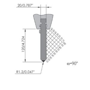 Wholesale Press Brake Upper Mould Standard Customized Size Brake Punch from china suppliers