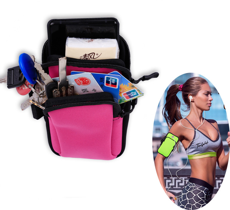 Colorful Outdoor Sports Arm Bag Digital Fitness Bag Logo Customized