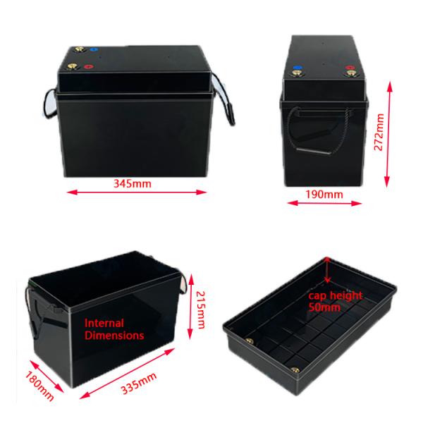 Water Proof Lithium Battery Case Box 12v7ah 100ah 200ah 280ah 300ah Easy To Seal