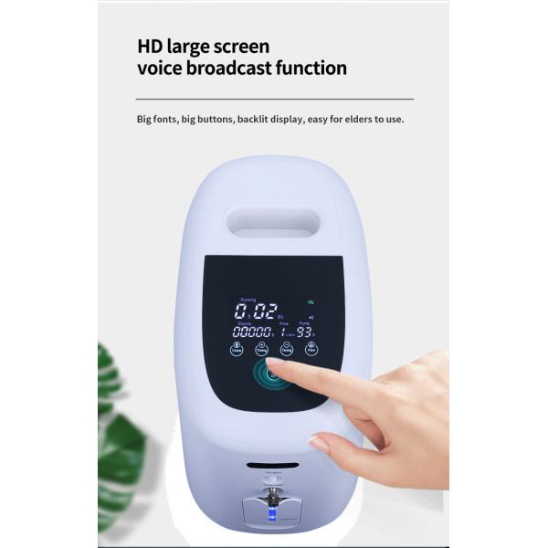 7L Large Screen LCD Oxygen Concentrator: Adsorption And Compression For Efficient Oxygen Delivery