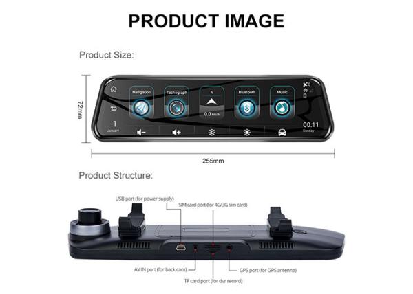 GPS Navigation HD1080P 10 Inch ADAS Car Driving Video Recorder