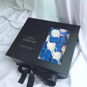 Wholesale Customized Velvet Round Flower Rigid Boxes Custom Order from china suppliers