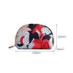 Wholesale Custom Half Moon Shape Printed Practical Wash Makeup Bag