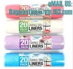 Roll Bags, Bin Liners, Nappy Bags, Nappy Sack, Diaper Bag, Alufix, Rubbish Bag,