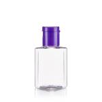 20ML Square Clear Bottle With Purple Flip Cap For Handwashing Fluid