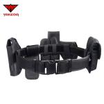 Tactical Military Combat Belt , 1000D Oxford Black Military Belt With Small