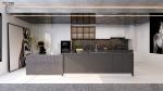 American Style Solid Wood Kitchen Cabinet with Quartz Top and MDF Door Material