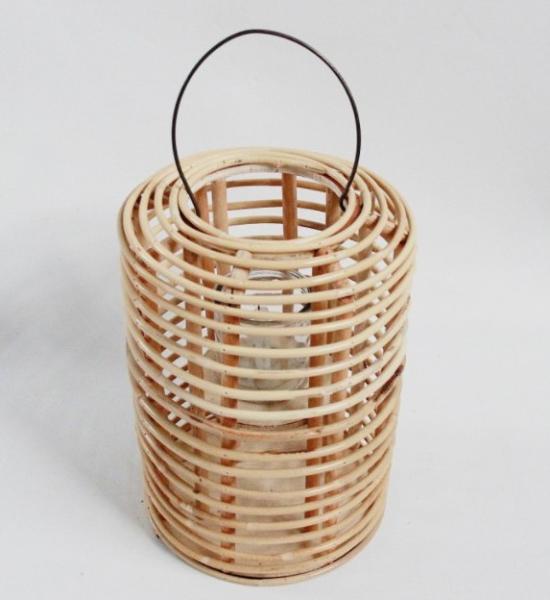 Hot Sale Led Lantern Indoor And Outdoor Decoration Natural Handmade Rattan Weave