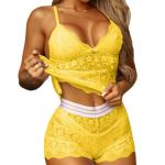 3 Pieces Plus Size Underwear Panties Bra Set Sexy Lace Hollow Out Lingerie For