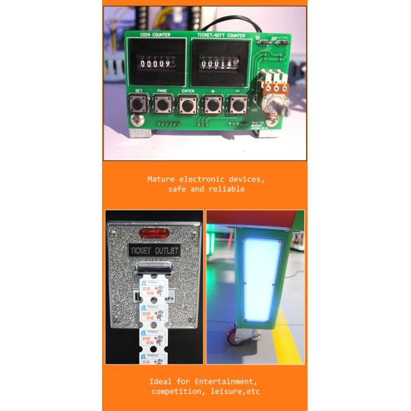 Child Amusement Game Machines Coin Operated L Size Curved Air Hockey Table
