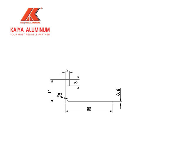 Matte Silver 27cm Square Tile Decorative Aluminum Trim Anodized