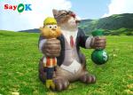 Outdoor 25ft Giant Advertising Inflatable Cat Blow Up Model Decoration