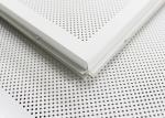 Perforated Lay In Suspended Metal 1200 x 600 Ceiling Tiles Sheet For Office