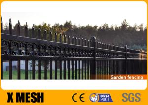 Wholesale 5ft High 8ft Width Security Metal Fencing Dupont Vinyl Coated Black Color from china suppliers
