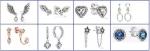 Zirconia 925 Sterling Silver Huggie Earrings set For Anniversary Engagement