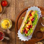 Disposable Package for 6'' Food White Fluted Sandwiches Hamburgers and More in