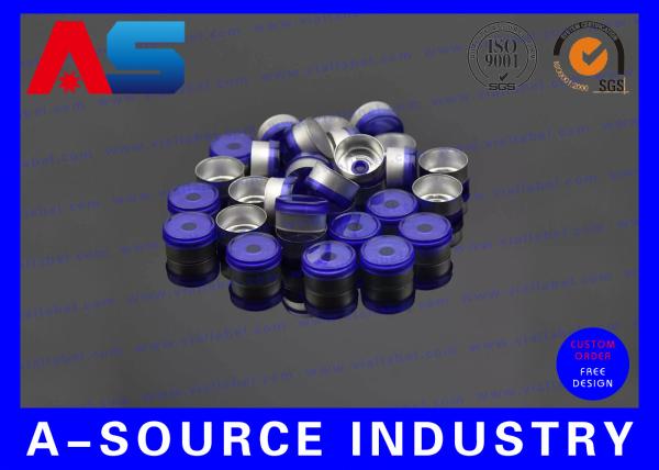 Color Reb White Blue Flip Off Cap Bottle Screw Caps Engraved With Custom Logo
