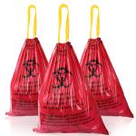 Large Capacity Yellow red hospital clinics infectious plastic disposable medical