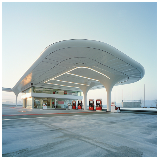 Petrol Station Space Frame Beautifully Shaped Design And Construction For You