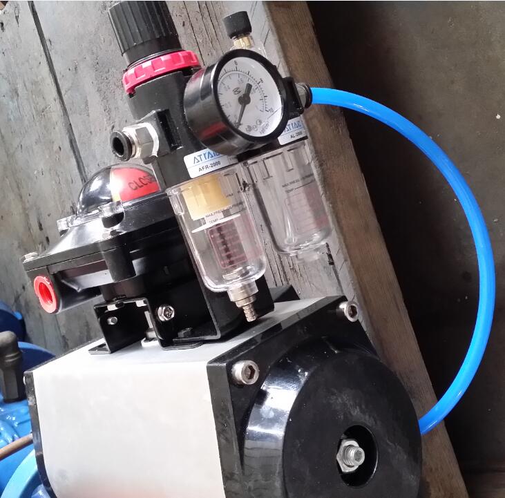 DN40 ~DN1800 Pneumatic Butterfly Valve With Ductile Iron / Stainless Steel,SS304,316,CI,PN10