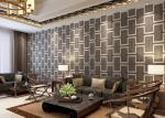 Eco - friendly Waterproof Living Room Wallpaper , Embossed Vinyl Wallpaper