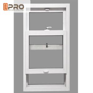 Wholesale Aluminum Profile Single Sash Vertical Tempered Glass Window Powder Coated from china suppliers