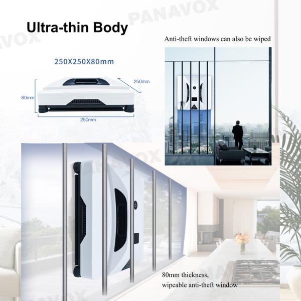 Convenient Huidi Window Cleaning Robot with 2800Pa Power Edge Detection Technology