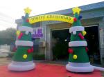 Customized 8OZ Fabric Inflatable Advertising Christmas Arch With Digital